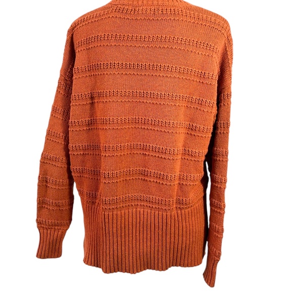 Oversized Orange Knit Sweater - Picture 3 of 6